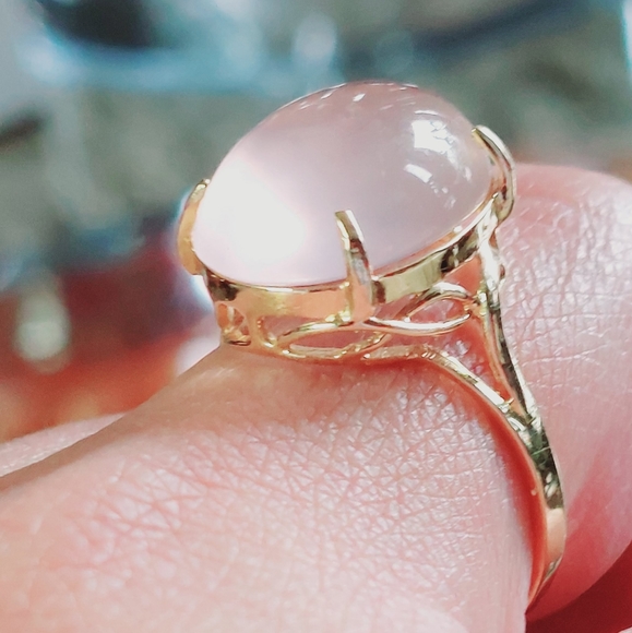 💯authentic rose quartz ring - Picture 4 of 5